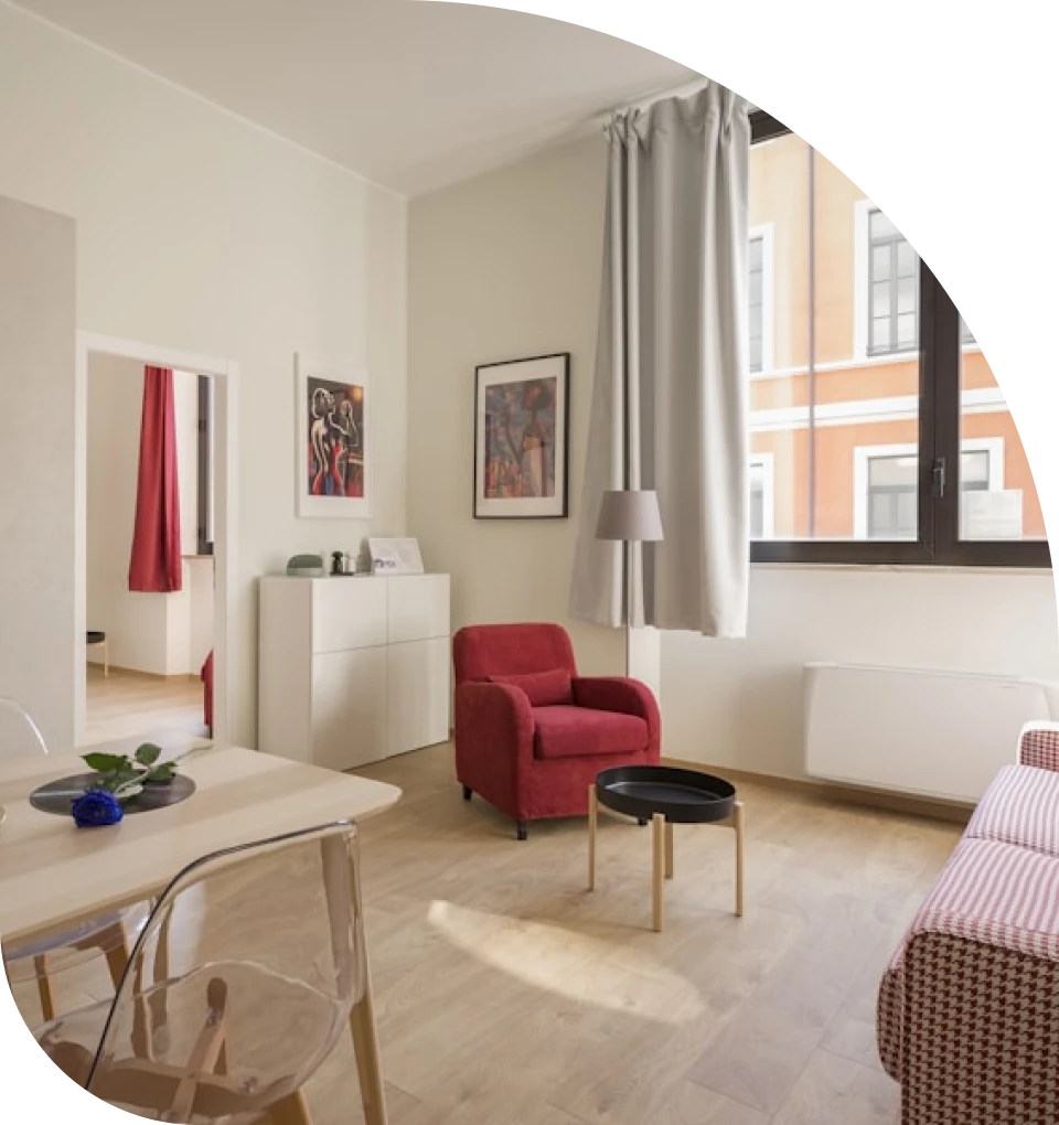 Coliving space interior